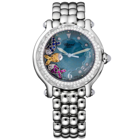 Часы Chopard Navy Gold & Steel Happy Sport Fish