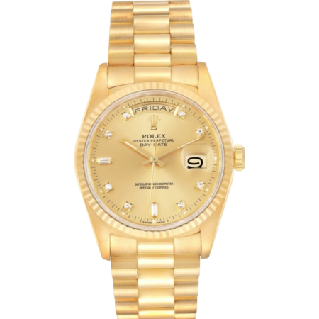 Часы Rolex Day-Date 36mm Yellow Gold Diamond 18238