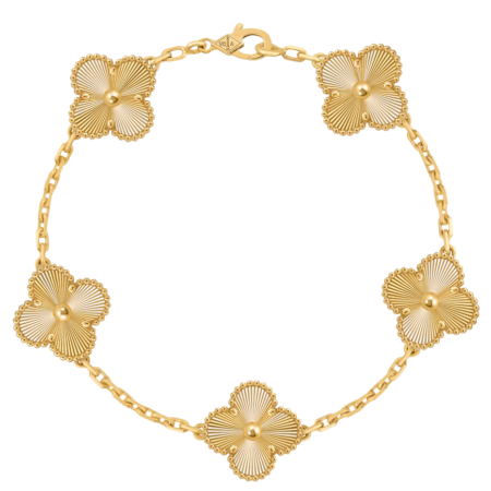 Браслет Van Cleef & Arpels Vintage Alhambra bracelet 5 motifs VCARP3JK00