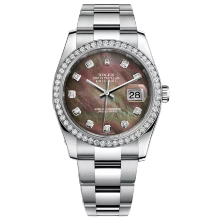 Часы Rolex DATEJUST 116244-0019 Black mother-of-pearl diamonds