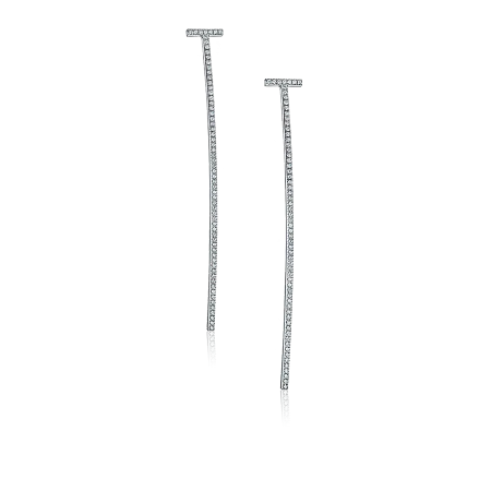 Серьги Tiffany&Co. Tiffany T Elongated Wire Bar Earrings