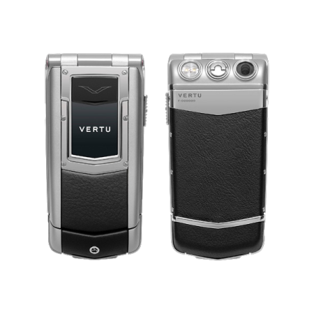 Телефон Vertu AYXTA ПОЛИРОВАННАЯ СТАЛЬ ЧЕРНЫЕ КЕРАМИЧЕСКИЕ КНОПКИ