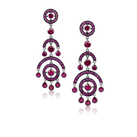 Серьги Boucheron AVA RUBIS CIRCLET EARRINGS JC00112