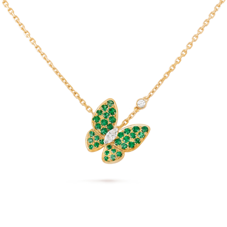 Колье Van Cleef & Arpels Подвеска Two Butterflies VCARO6W700