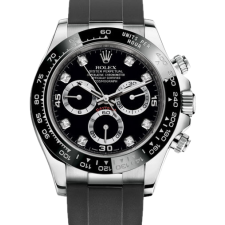 Часы Rolex COSMOGRAPH DAYTONA WHITE GOLD BLACK CERACHROM 116519LN BLACK SET WITH DIAMONDS