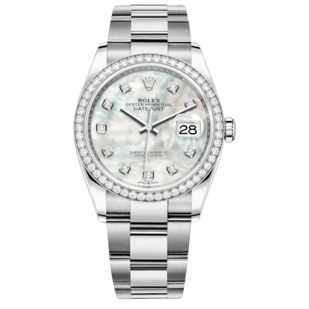 Часы Rolex 36mm Steel and White Gold 126284rbr-0012