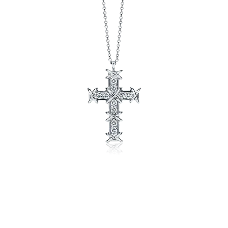 Крест Tiffany&Co. Schlumberger® Ten Stone Cross Pendant