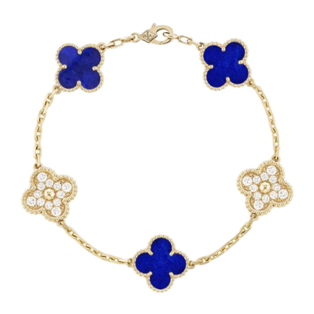 Браслет Van Cleef & Arpels Vintage Alhambra 5 motifs Vendôme Edition VCARO9LW00