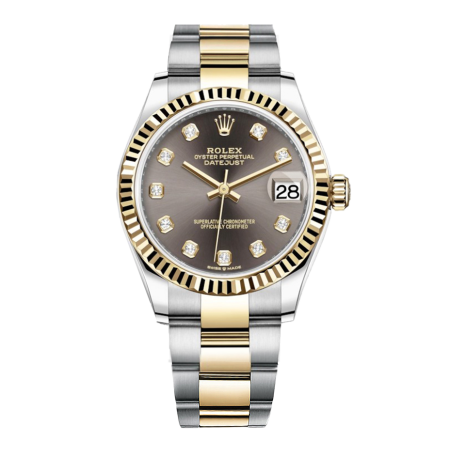 Часы Rolex Datejust 31 Yellow Rolesor Fluted Oyster 278273-0021