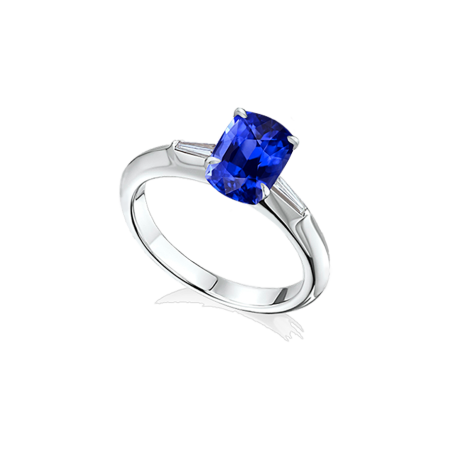 Кольцо YANA JEWELRY Yana Jewellery с сапфиром 3 04ct VIVID BLUE.