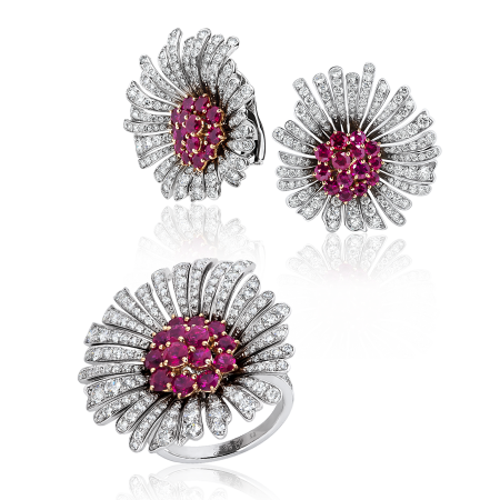 Комплект Van Cleef & Arpels коллекции DAISY FLOWER