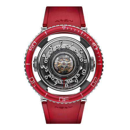 Часы MB&F Horological Machines N°7 Aquapod HM7 Platinum Red