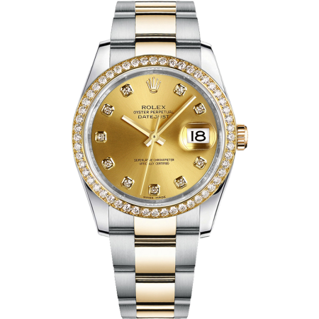 Часы Rolex Datejust 36mm Steel and Yellow Gold 116233 champagne Тюнинг