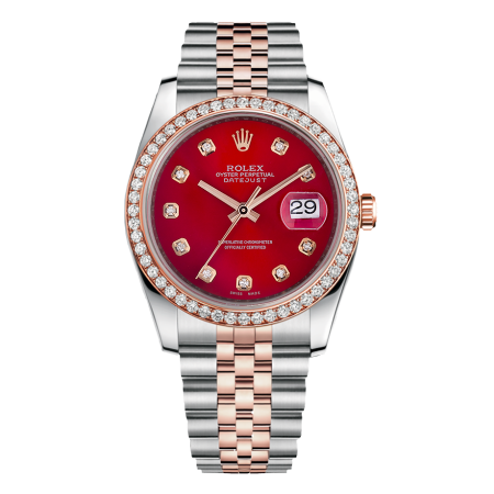 Часы Rolex OYSTER DATEJUST 36MM STEEL AND EVEROSE GOLD Тюнинг