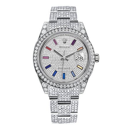 Часы Rolex Datejust 41mm Steel and White Gold тюнинг