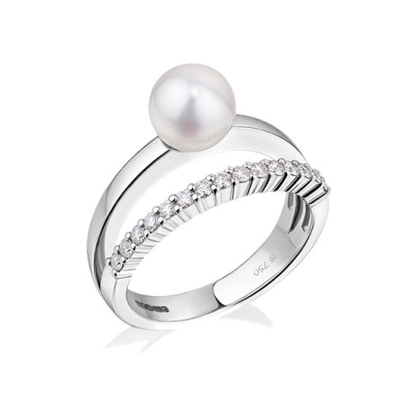 Кольцо Mikimoto Classic PRL 10233 D W