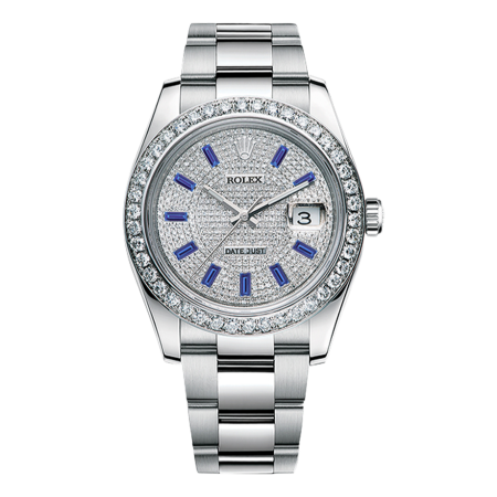 Часы Rolex DATEJUST DIAMONDS 41 MM OYSTERSTEEL 126300 ТЮНИНГ