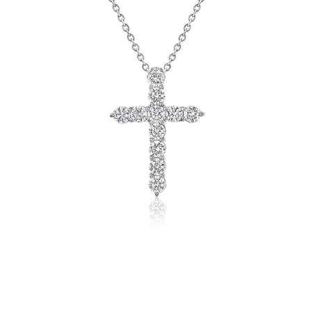 Крест Graff Round Diamond Cross Medium Pendant RGP006