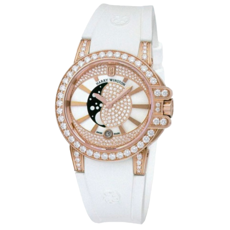 Часы Harry Winston Ocean Lady Moon Phase 36mm OCEQMP36RR002