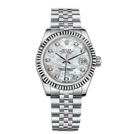 Часы Rolex Datejust 31mm Steel and White Gold 178274