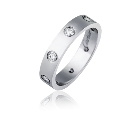 Кольцо Cartier LOVE WEDDING BAND 8 DIAMONDS B4050600