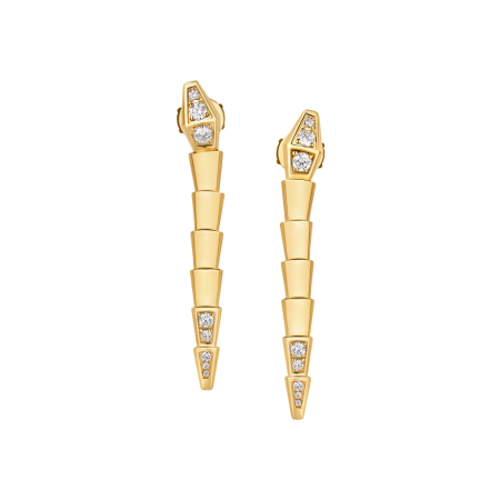 Серьги BVLGARI Serpenti Viper Earrings Yelow Gold 362191