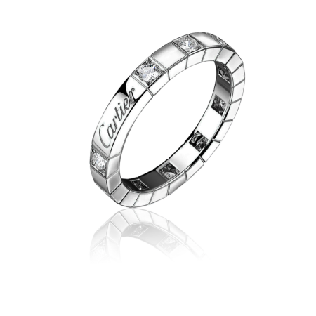 Кольцо Cartier Lanieres Diamond Band White Gold