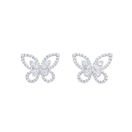 Серьги Graff BUTTERFLY MOTIF DIAMOND EARRINGS