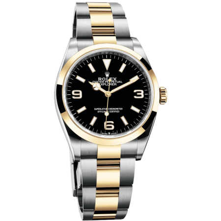 Часы Rolex Explorer 36 mm Steel and Yellow Gold 124273-0001