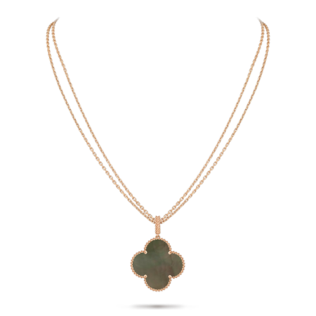 Колье Van Cleef & Arpels MAGIC ALHAMBRA LONG NECKLACE 1 MOTIF. MOTHER-OF-PEARL VCARP6I200