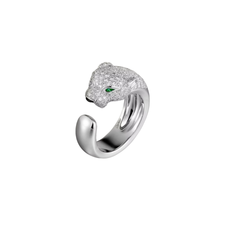Кольцо Cartier PANTHÈRE DE RING, MEDIUM MODEL, HALF-PAVED N4224956