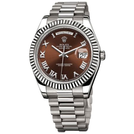 Часы Rolex Day-Date II 41mm White Gold 218239 Chocolate