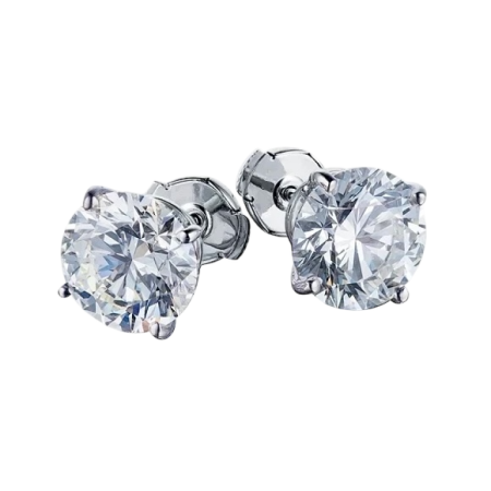 Серьги No name ROUND DIAMONDS 1.50-1.50ct H/SI1 EARRINGS (GIA)
