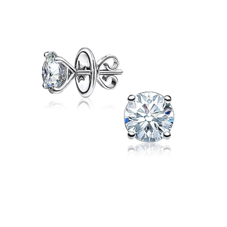 Серьги No name с бриллиантами 1 75ct J/VS2 - 1 75ct J/VS1.