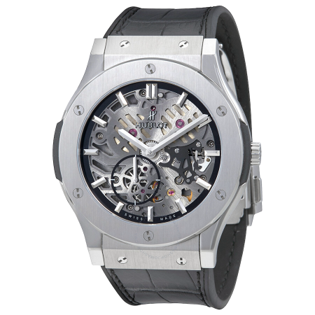 Часы Hublot Classic Fusion Ultra-Thin Skeleton Titanium 45 515.NX.0170.LR