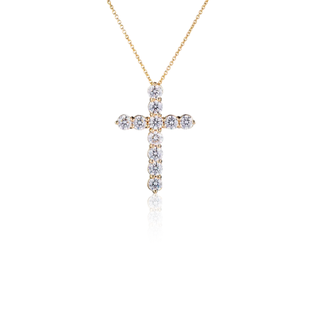 Крест Graff Round Diamond Cross Large Pendant