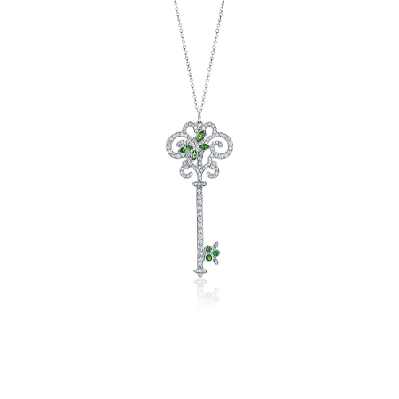Подвеска Tiffany&Co. Tiffany Keys -ключ с очаровательной стрекозой.