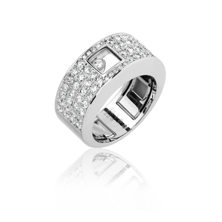 Кольцо с бриллиантом Chopard HAPPY DIAMONDS