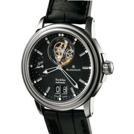 Часы Blancpain Leman Tourbillon Grande Date 2825A-3430-53B