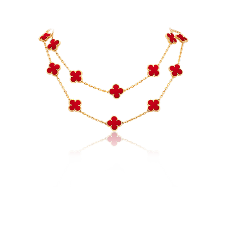 Колье Van Cleef & Arpels Длинное Vintage Alhambra 20 мотивов
