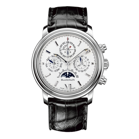 Часы Blancpain Leman Flyback Chrono Perpetual Calendar White Gold