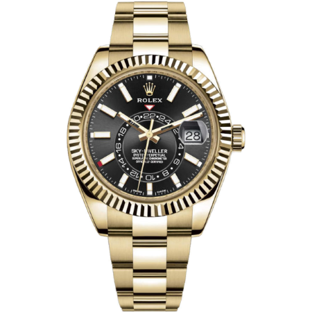 Часы Rolex 326938 BLACK Sky-Dweller Yellow gold