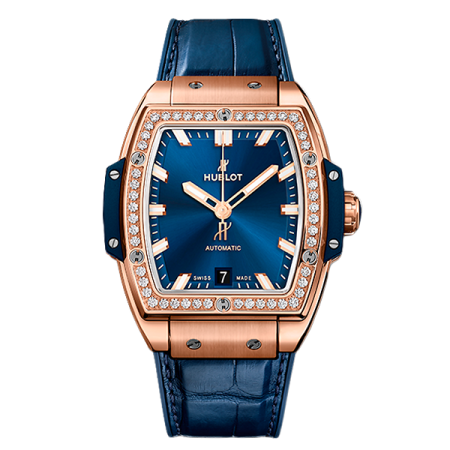 Часы Hublot —SPIRIT OF BIG BANG KING GOLD BLUE DIAMONDS 39 mm
