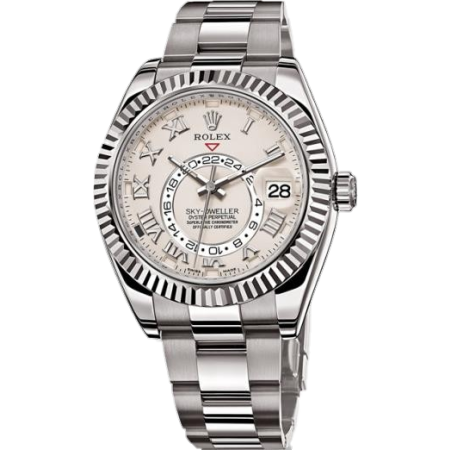 Часы Rolex Sky-Dweller 42mm White Gold 326939 Ivory