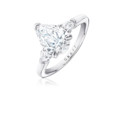 Кольцо Graff Pear Diamond 4.01ct H/VS2.