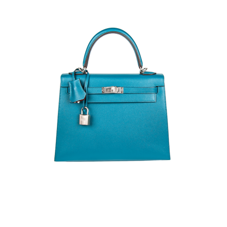 Сумка Hermes  Kelly II Sellier 25 cm Blue Izmir