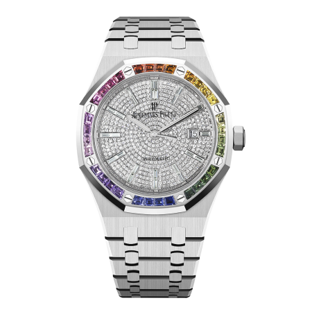 Часы AUDEMARS PIGUET Royal Oak Rainbow Automatic Diamond White Gold Unisex Watch
