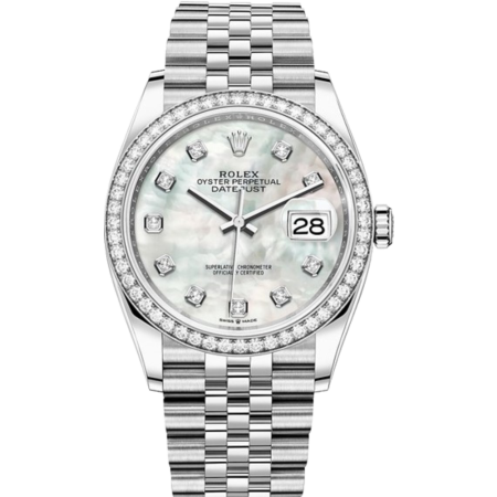 Часы Rolex 36mm Steel and White Gold 126284rbr-0011