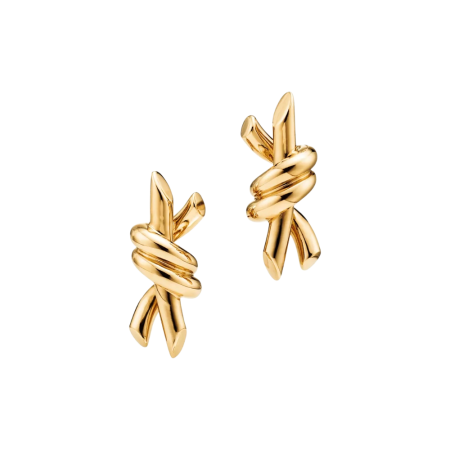 Серьги Tiffany&Co. Tiffany Knot Small Earrings in Yellow Gold