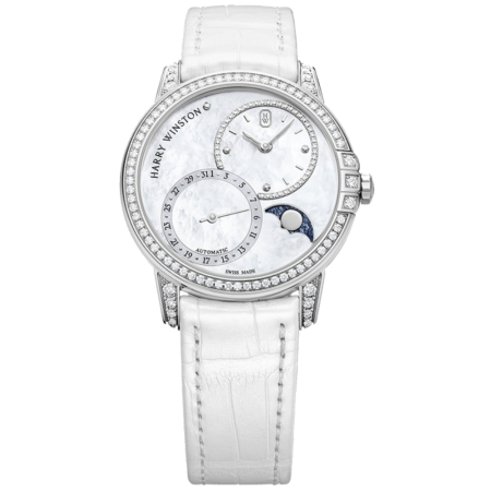 Часы Harry Winston Midnight Date Moon Phase Automatic 36 mm MIDAMP36WW001